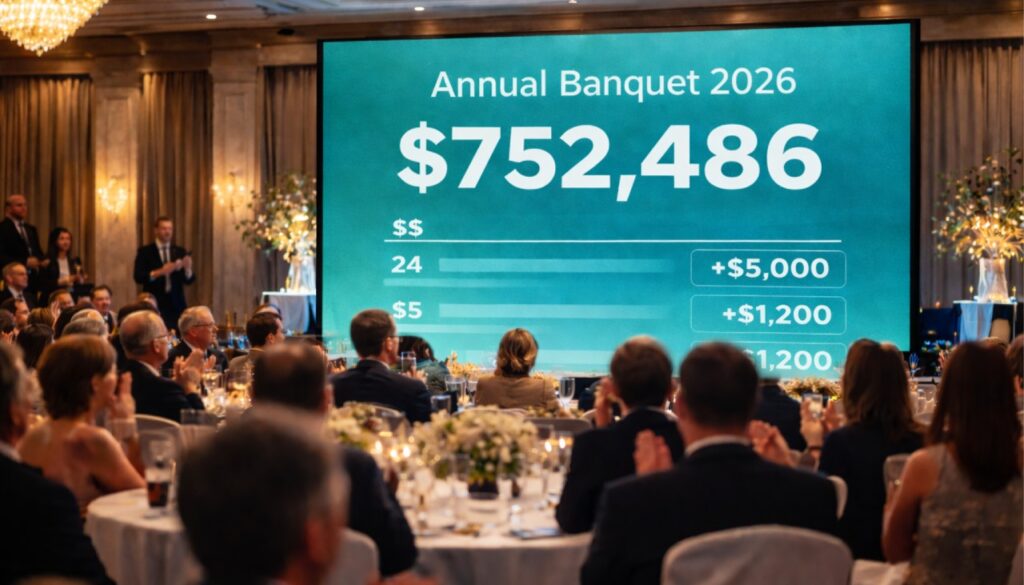 Live event donations feed