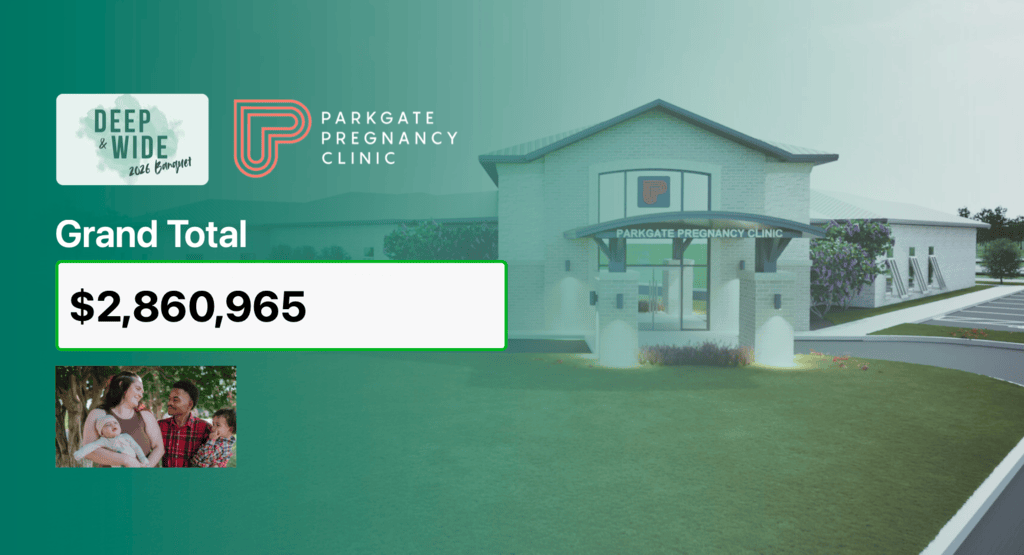 The Park Gate Pregnancy Clinic used the Live Event Donation Feed at their annual fundraising event